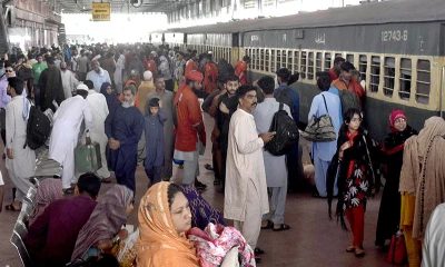 Bus, Railway stations bustle as passengers return to cities after Eid vacations