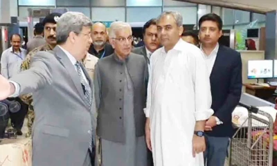 Naqvi, Khawaja visit Lahore Airport, unhappy with facilities