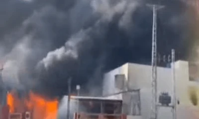 Fire breaks out in paint manufacturing factory in Sadiqabad