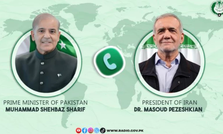 PM Shehbaz and Iranian President Discuss Regional Peace and Security in Phone Call