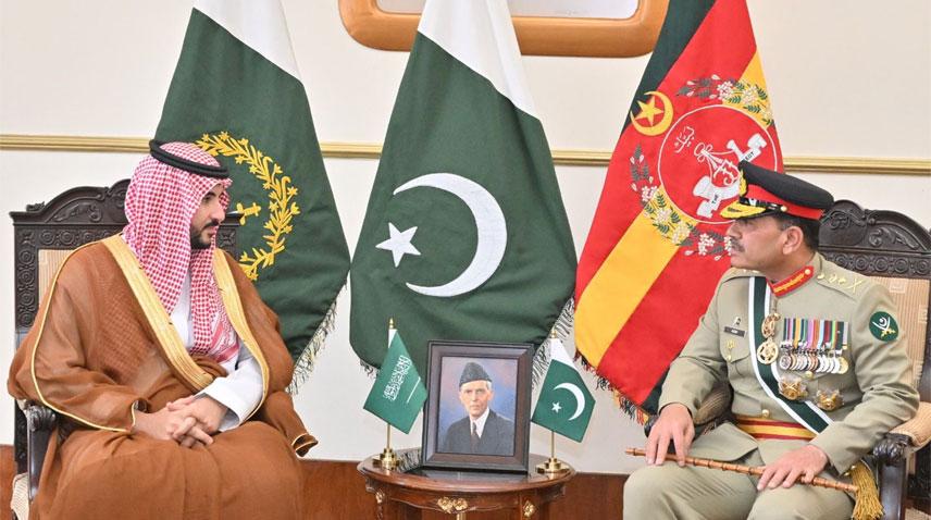 COAS, Saudi Defense Minister discuss bilateral cooperation