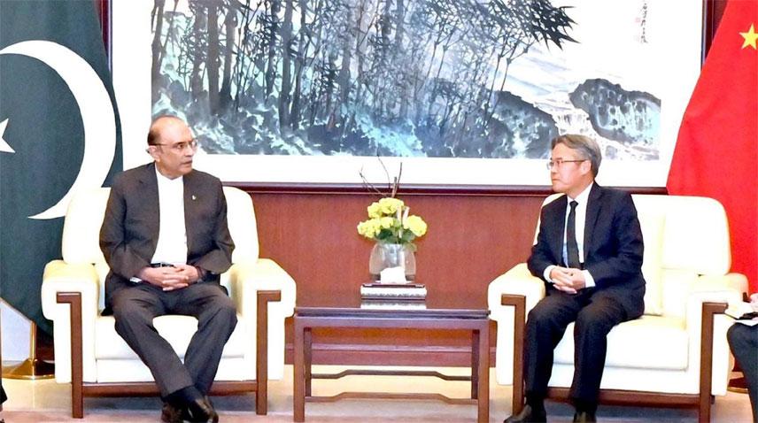 President visits Chinese Embassy, vows action against terrorists