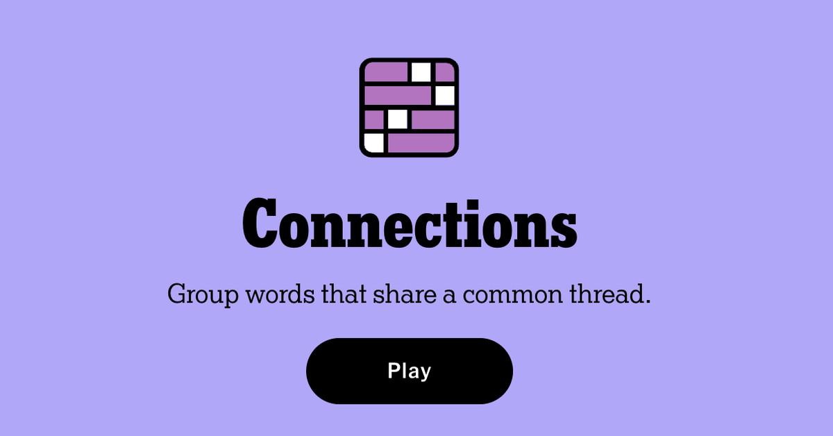 Connections, the most fun (and sometimes frustrating) game on the internet