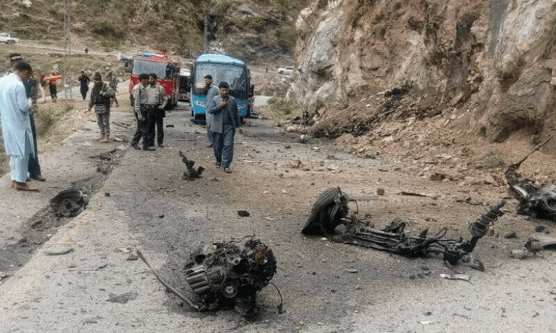 بشام خودکش حملے ، پولیس نے دوسری رپورٹ وفاق کو ارسال کر دی