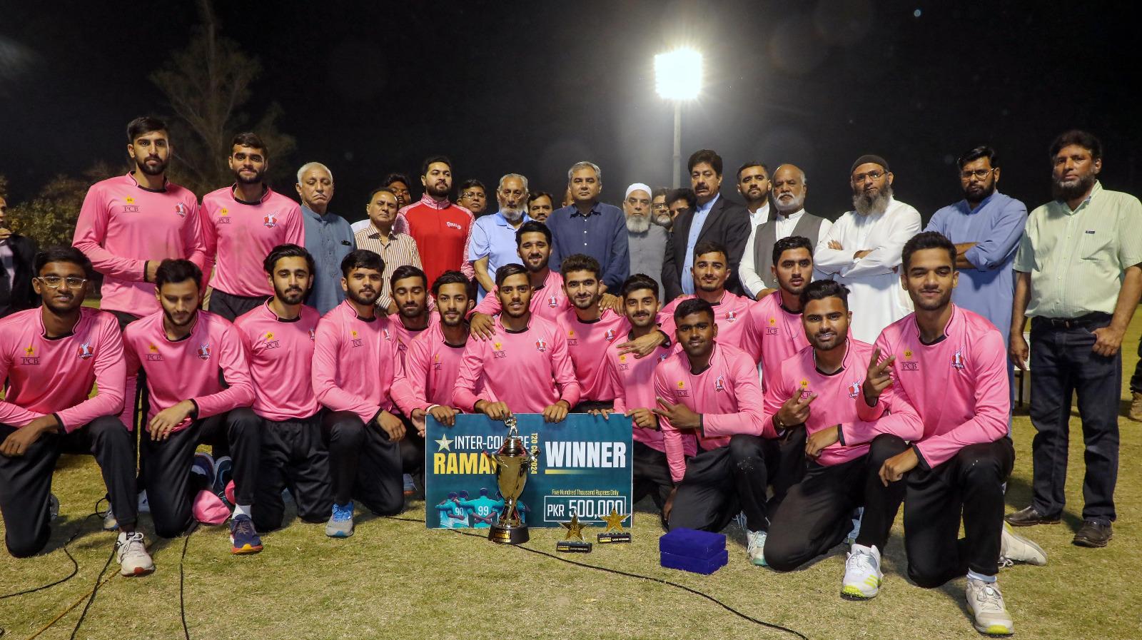 Chairman PCB attends final of Inter-College Ramadan T20 Cup in Lahore