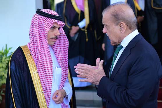 PM Shehbaz meets Saudi foreign minister