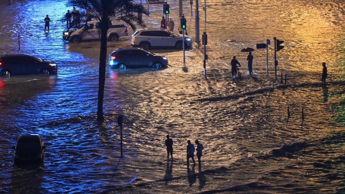 75-year highest rain in UAE paralyzes life system