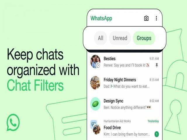 WhatsApp introduced new feature of chat filter