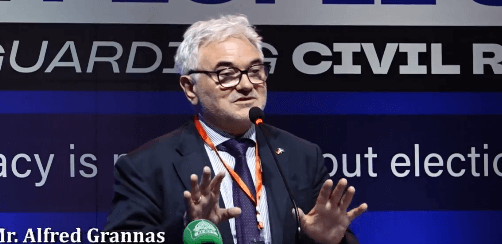 ہیومن رائٹس کانفرنس میں فلسطین کی آزادی پر  جرمن سفیر سے سوال