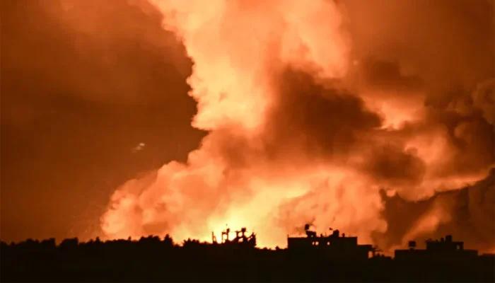 اسرائیلی   فضائی جارحیت جاری  مزید 66 فلسطینی شہید