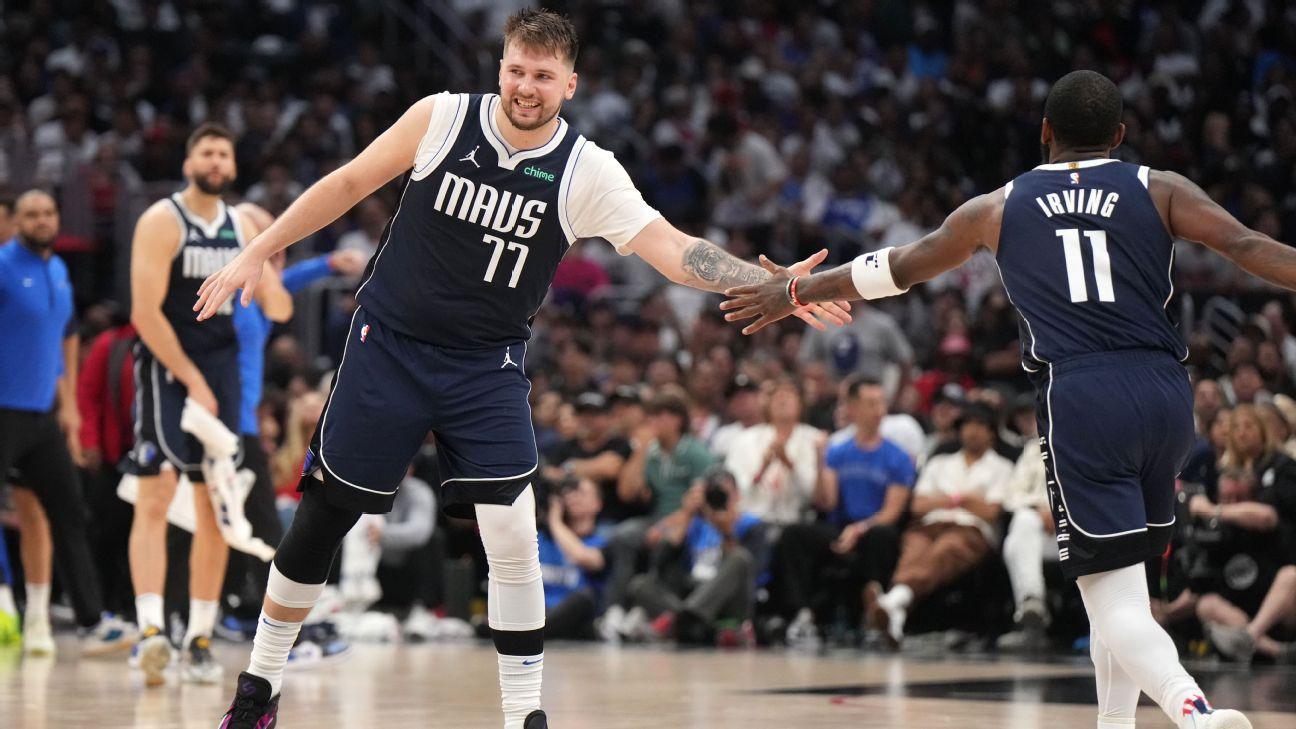 Luka overcomes illness, knee to put Mavs up 3-2