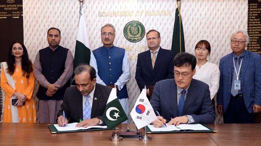 پاکستان اور جنوبی کو ریا کے ترقیاتی تعاون کے معاہدے پر دستخط