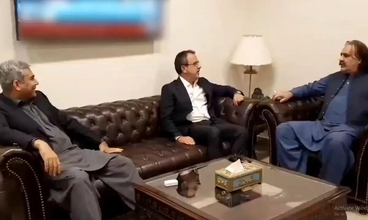 علی امین گنڈا پور کی وزیر داخلہ محسن نقوی اور وزیر توانائی اویس لغاری سے ملاقات