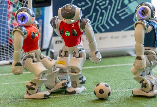 Robots play soccer at Geneva AI showcase