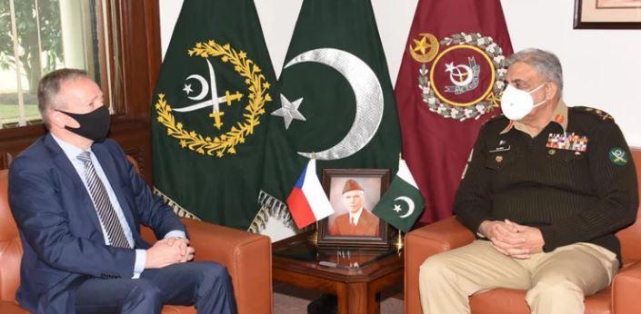 آرمی چیف سے چیک ری پبلک کے سفیر کی ملاقات