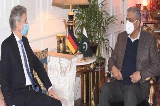 آرمی چیف سے جرمنی کے نمائندہ خصوصی کی ملاقات، افغانستان کی صورتحال پر تبادلہ خیال 