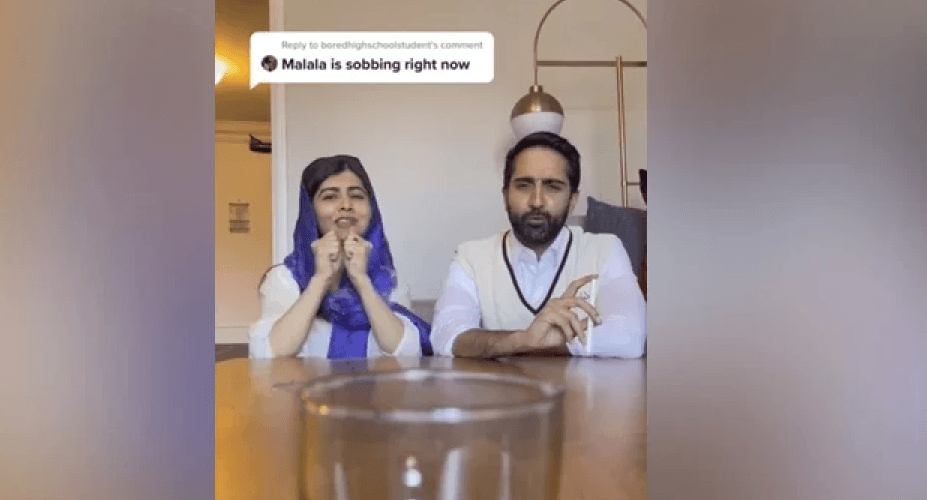 ملالہ کی شوہر کے ساتھ دلچسپ نوک جھونک