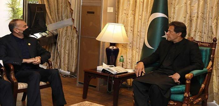 وزیراعظم سے ایرانی وزیرخارجہ کی ملاقات، تعلقات مضبوط بنانے کا اعادہ