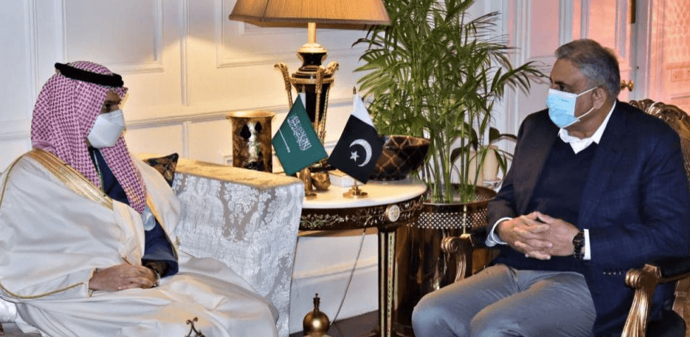 آرمی چیف سے سعودی وزیر خارجہ  کی ملاقات ، افغانستان کی تازہ صورتحال پر گفتگو