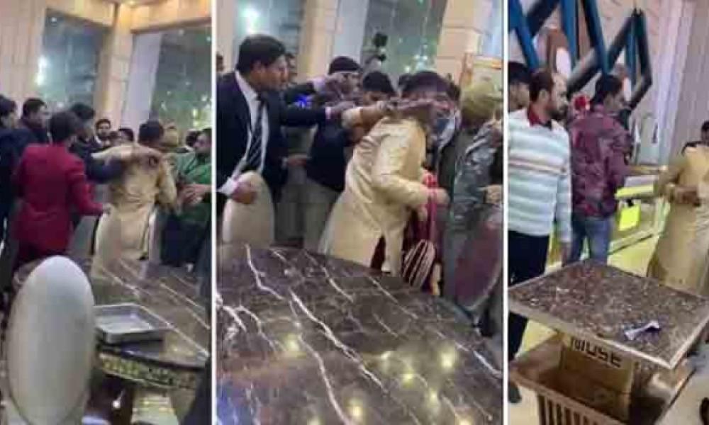 Video goes viral as groom beaten up for demanding Rs10 lakh dowry