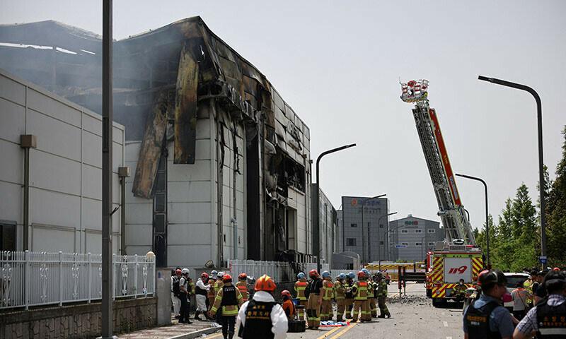 18 Chinese among 22 dead in South Korea battery plant fire