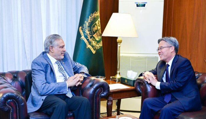 نائب وزیراعظم   اسحاق ڈار سے چین کے سفیر جیانگ زیڈونگ کی ملاقات