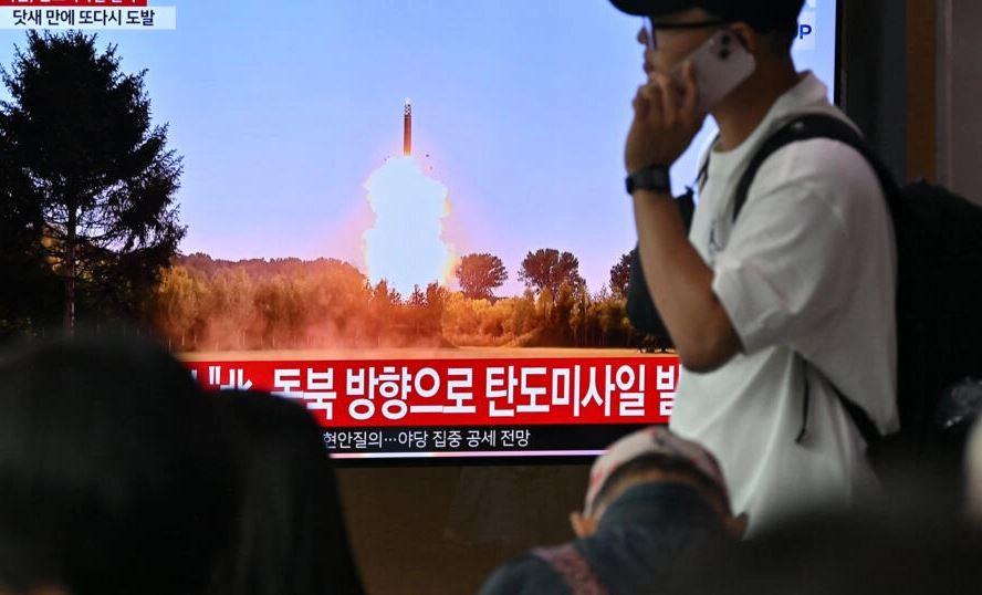 North Korea fires two short-range ballistic missiles, one launch fails