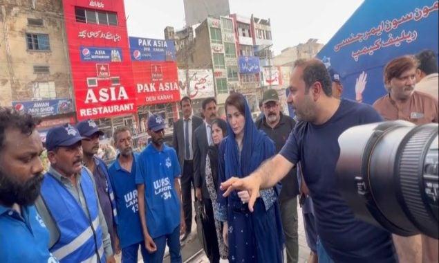 وزیر اعلی ٰ پنجاب  مریم نوازکے لاہور میں ہنگامی دورے