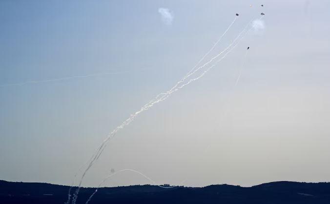 Hezbollah launches over 200 rockets, swarm of drones at 10 Israeli military sites