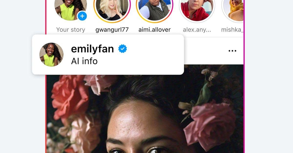 Instagram’s ‘Made with AI’ label swapped out for ‘AI info’ after photographers’ complaints