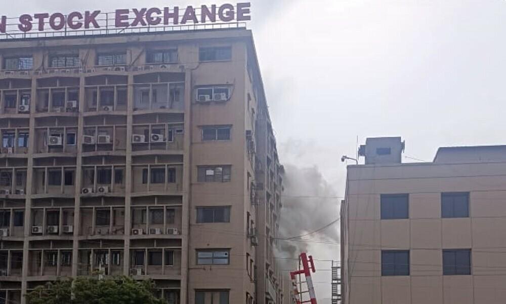 Rescuers put out blaze at Pakistan Stock Exchange