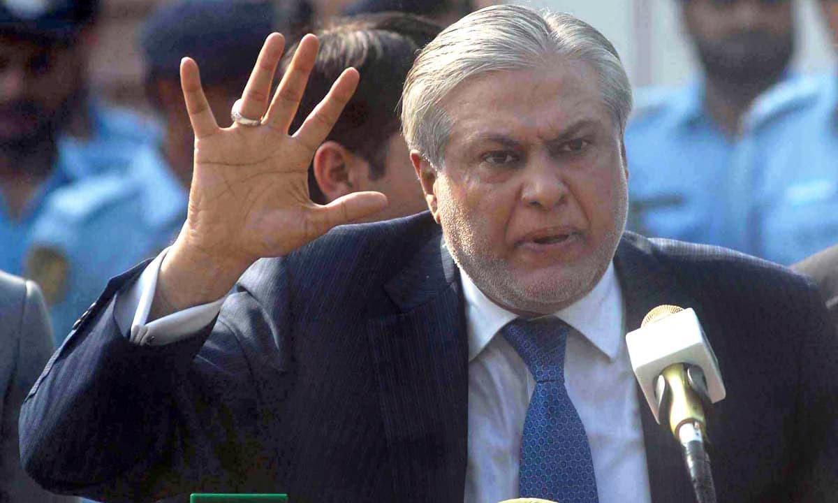 Ishaq Dar says decision to ban PTI not final yet