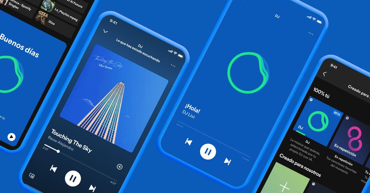 Spotify launches a new voice and language for its AI DJ