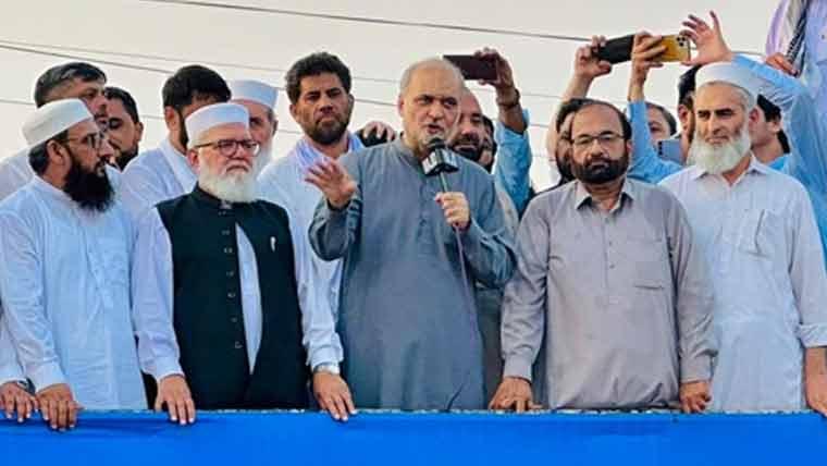 جماعت اسلامی کا   مطالبات  کی منظوری تک دھرنا جاری رکھنے کا عندیہ
