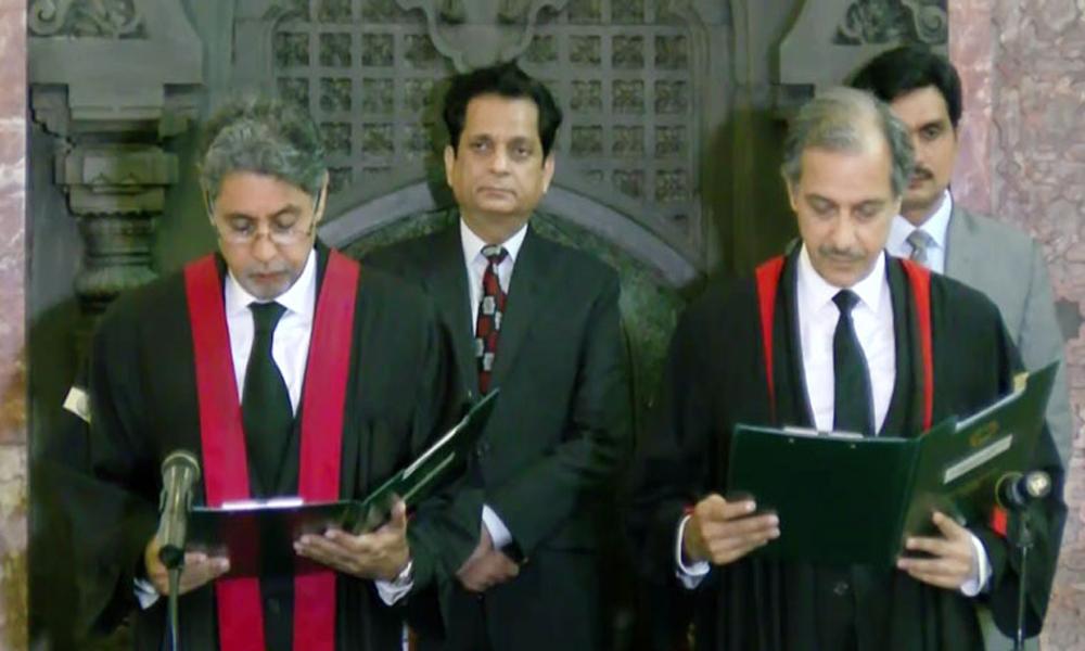 Justice Abid Aziz swears-in as Acting CJ of LHC