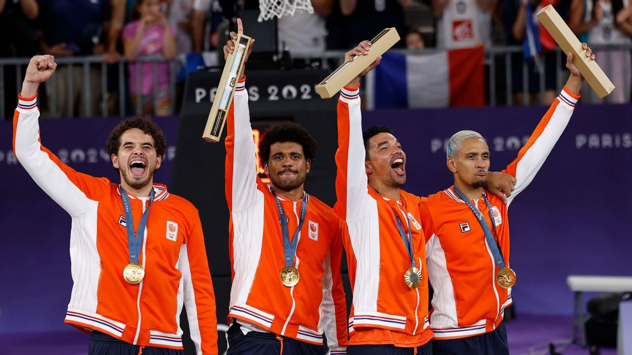 Netherlands wins OT thriller for gold in men's 3x3