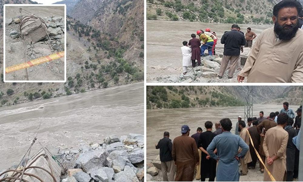 Three fall into river after chairlift rope breaks in Upper Kohistan