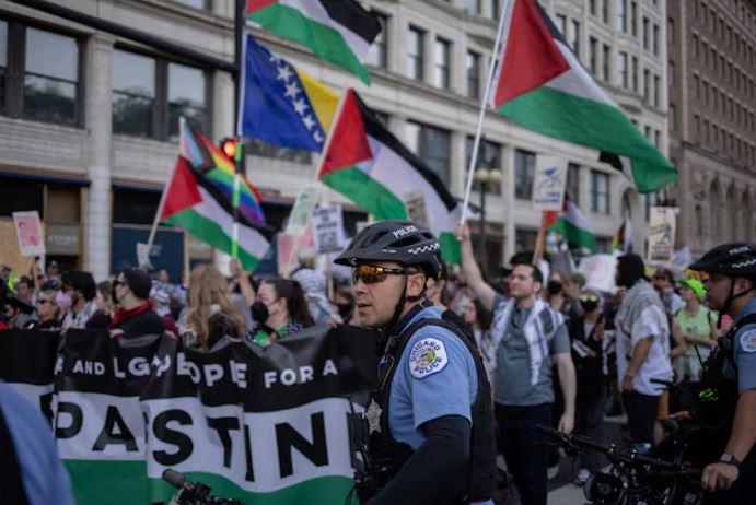 Pro-Palestinian protests loom ahead of first day of Democratic convention