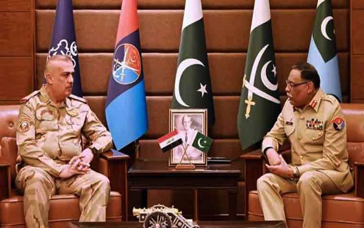 عراق کے سیکرٹری دفاع کا راو لپنڈی جی ایچ کیو کا دورہ
