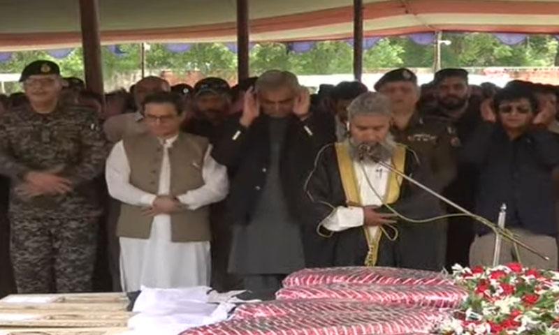 ڈاکوؤ ں کے حملے میں شہید پولیس اہلکاروں کی نماز جنازہ ادا