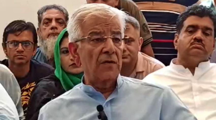 Nation behind armed forces to foil enemies’ agenda against Pakistan: Khawaja Asif