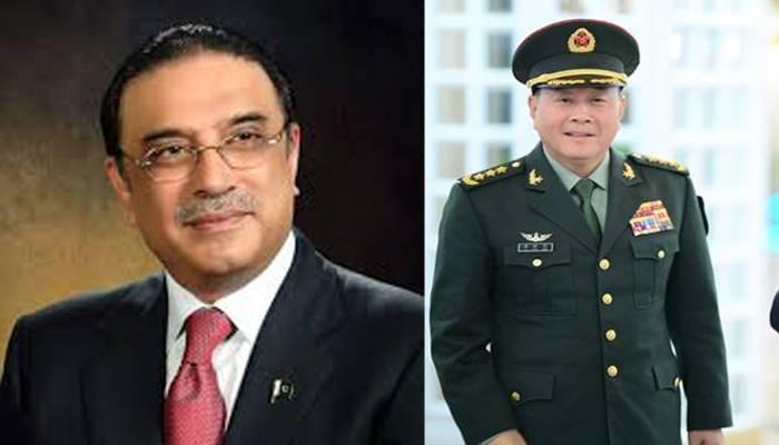 پیپلز لبریشن آرمی کے کمانڈر جنرل لی کیا و منگ  نے صدر مملکت آصف علی زرداری سے ملاقات