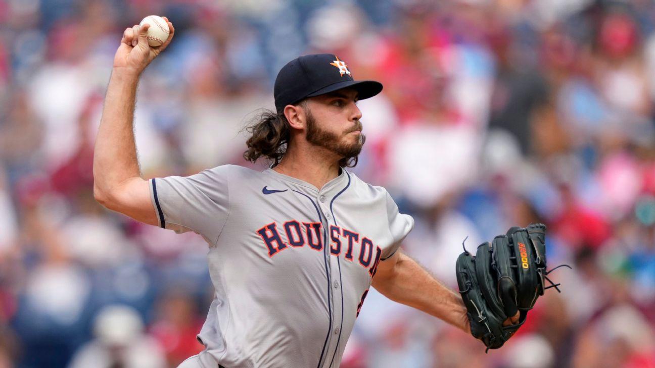 Astros' Arrighetti fans 11 Phils, Alvarez rips 3 HRs