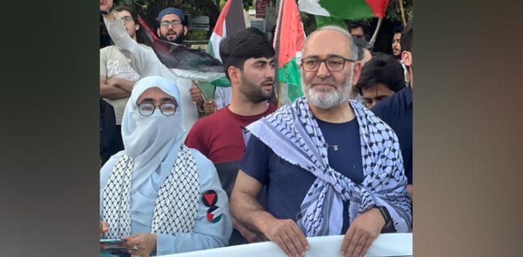 JI leader Mushtaq Ahmed, wife among others detained for pro-Gaza protest