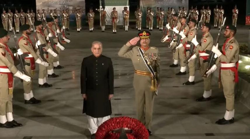 Defence and Martyrs’ Day ceremony underway at GHQ