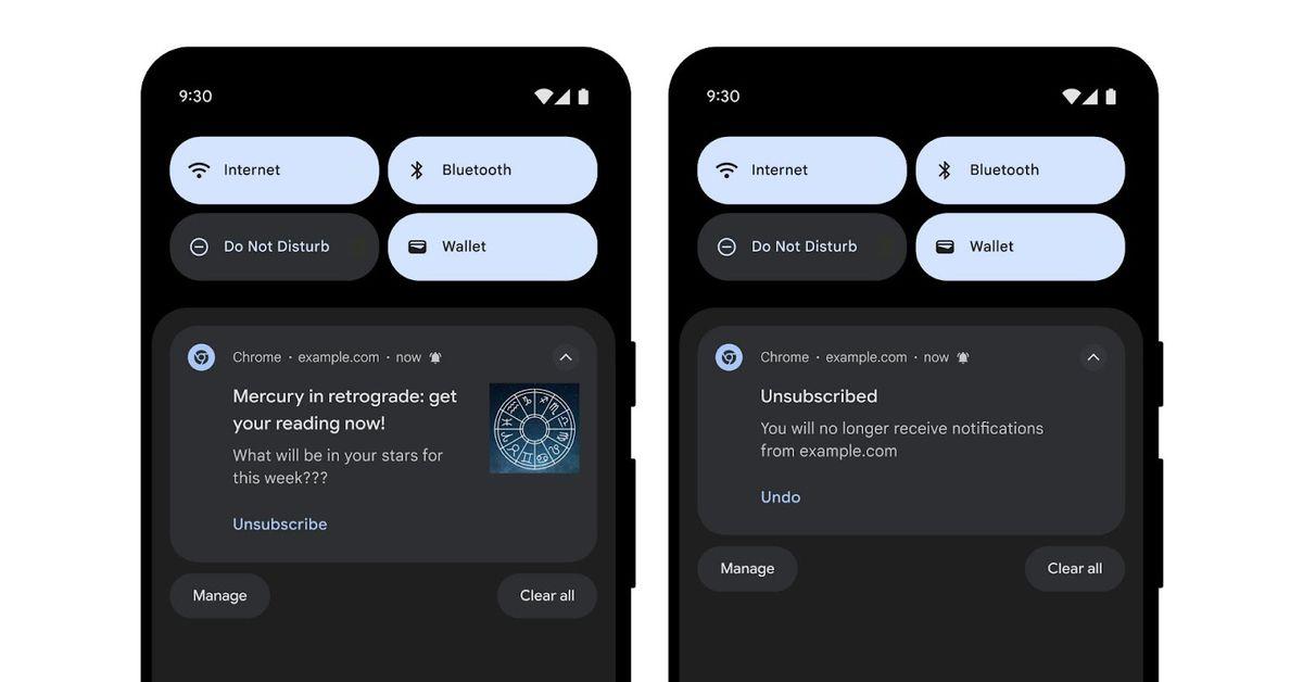Google Chrome makes it easier to opt out of annoying notifications on Android