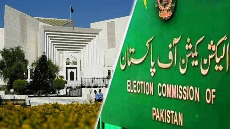 مخصوص نشستوں کا معاملہ،الیکشن کمیشن کا وضاحت کے لیے ایک بار پھر سپریم کورٹ سے رجوع