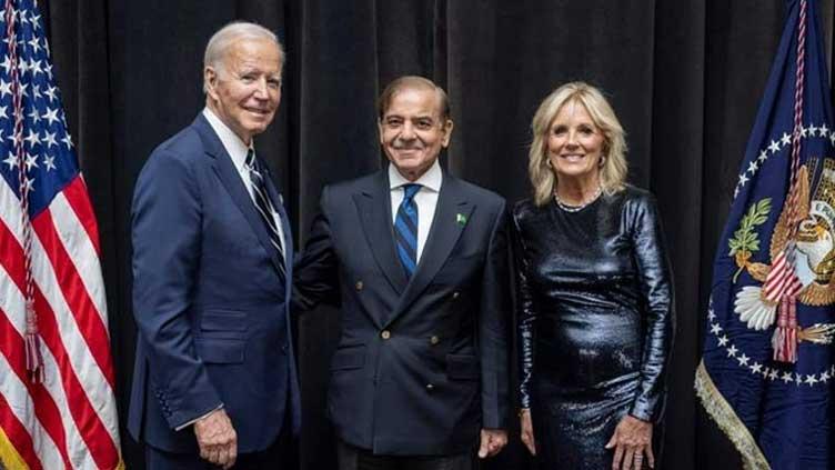 PM Shehbaz meets Joe Biden in USA visit