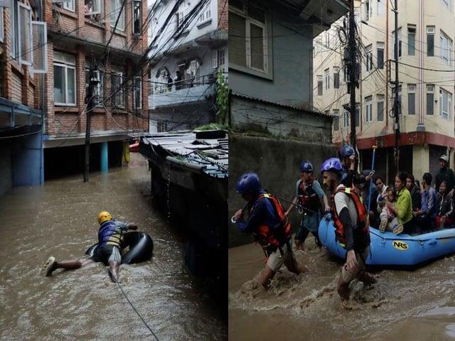 نیپال میں سیلاب اور لینڈ سلائیڈنگ کے نتیجے میں 120 سے زائد افراد ہلاک