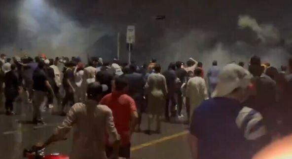 PTI protesters, police clash at D-Chowk amid downpour in Islamabad